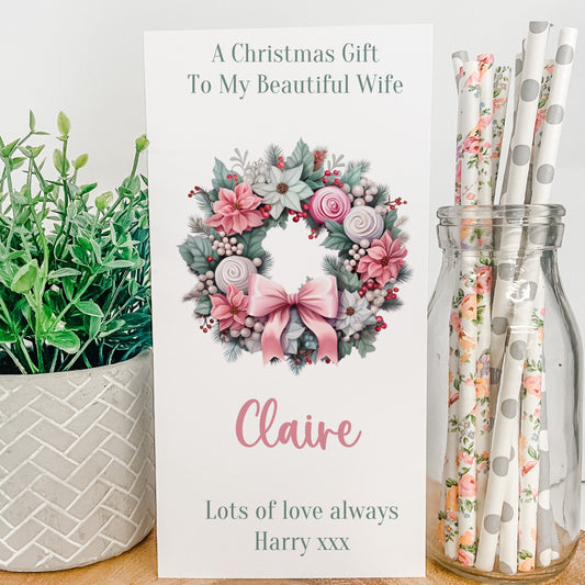 Personalised Christmas Money Gift Wallet Christmas Cash Gift For you