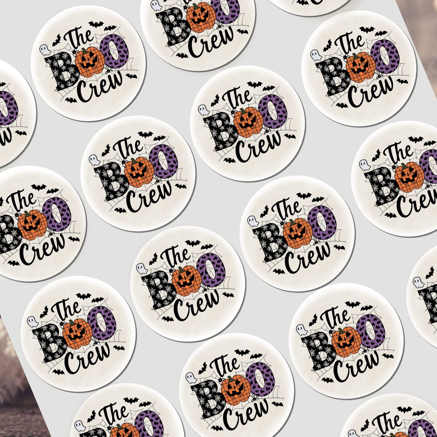 NON Personalised Halloween Stickers Labels for Sweet Cones Trick or Treat Bags