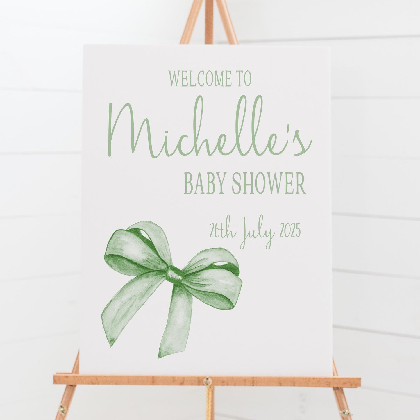 Printed Personalised Baby Shower Welcome Sign, Custom Baptism & Christening Sign First Holy Communion