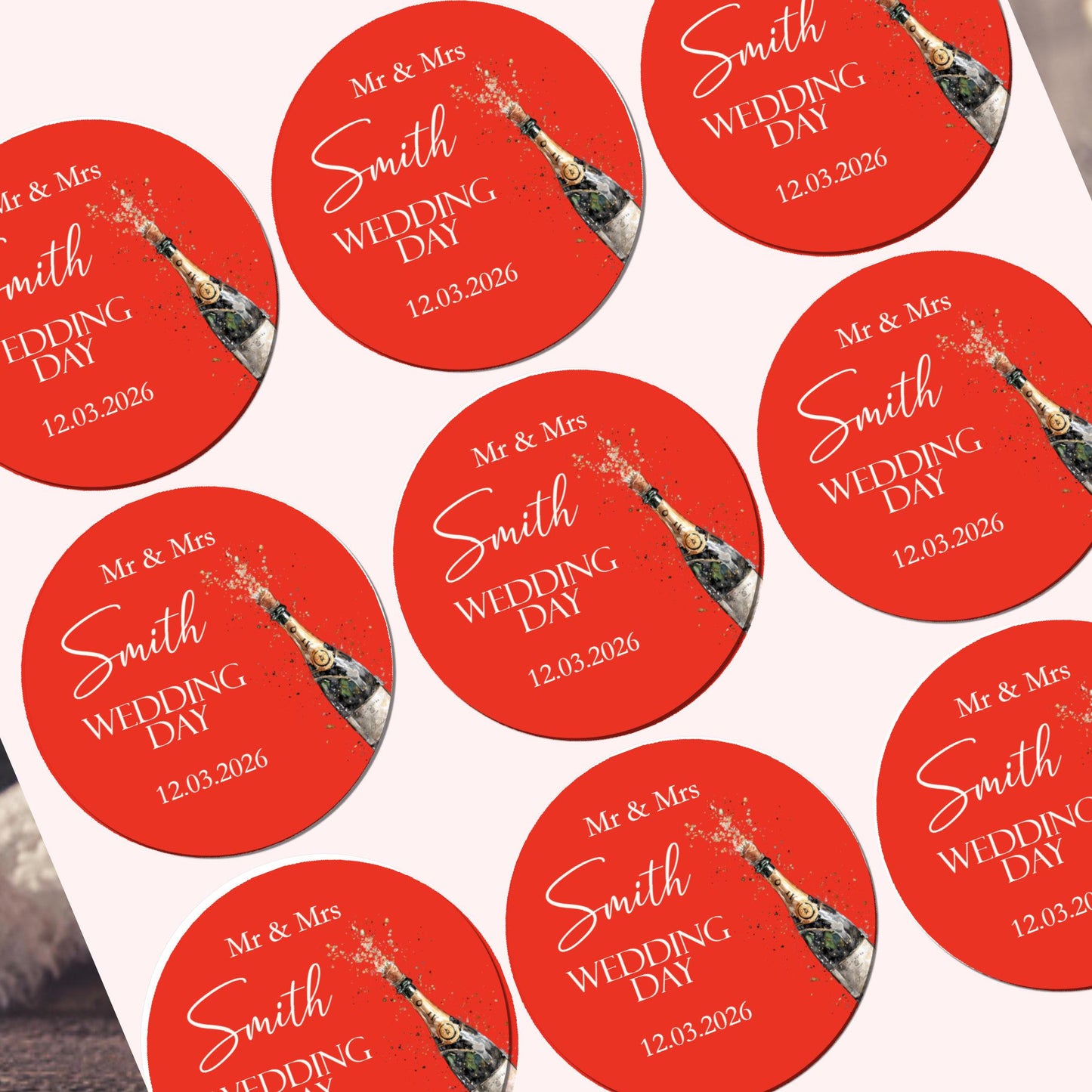 Wedding Stickers, Wedding Favour Sticker, Party Bags, Wedding Stationary, Sweet Cone Labels, Personalised Stickers, Envelope Seals, Wedding