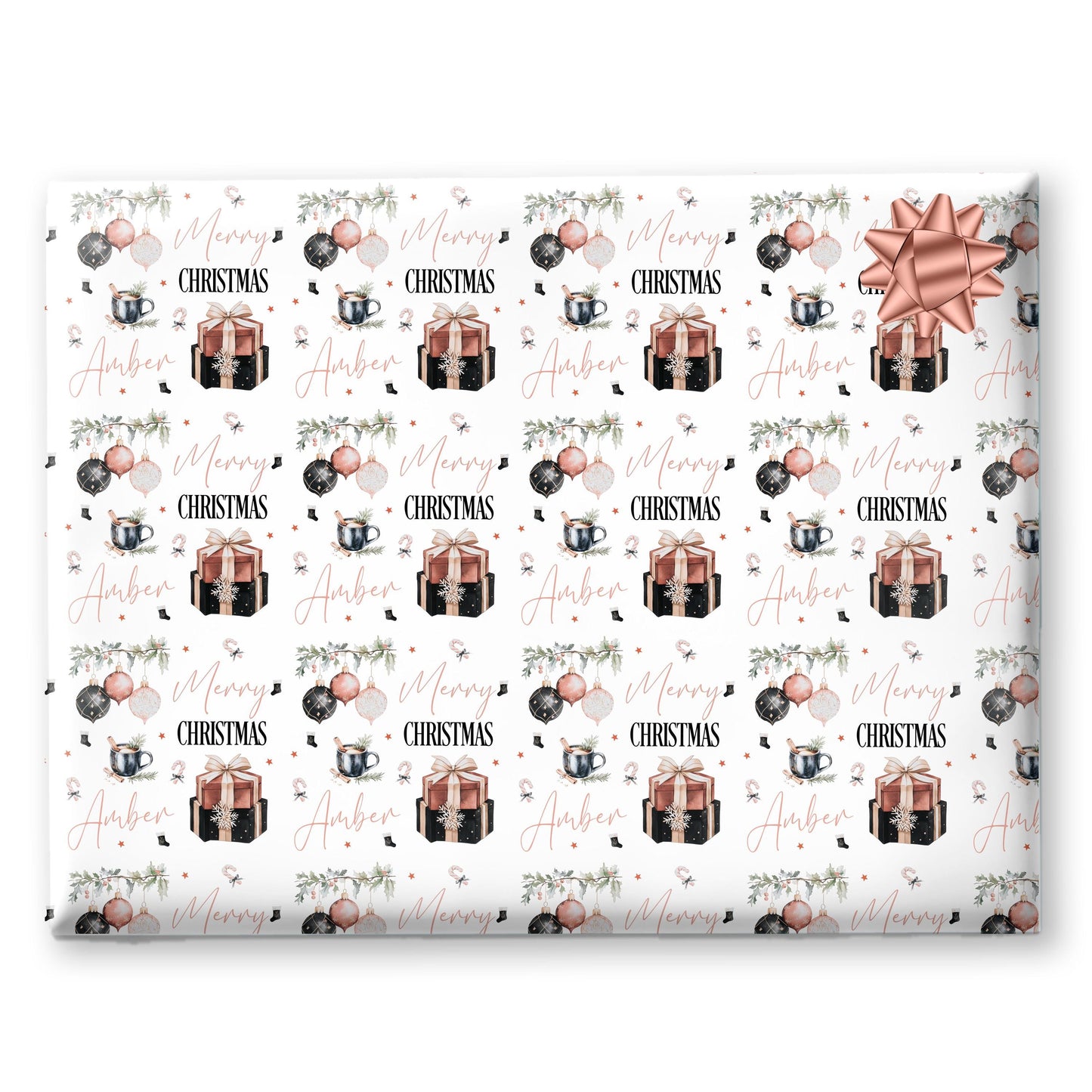 Christmas Gift Wrapping Paper, Personalised Gift Wrap for Her For Him, Gift ideas for ladies