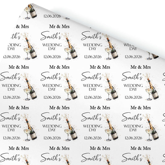 Personalised Wedding Gift Wrap, Personalised Wrapping Paper