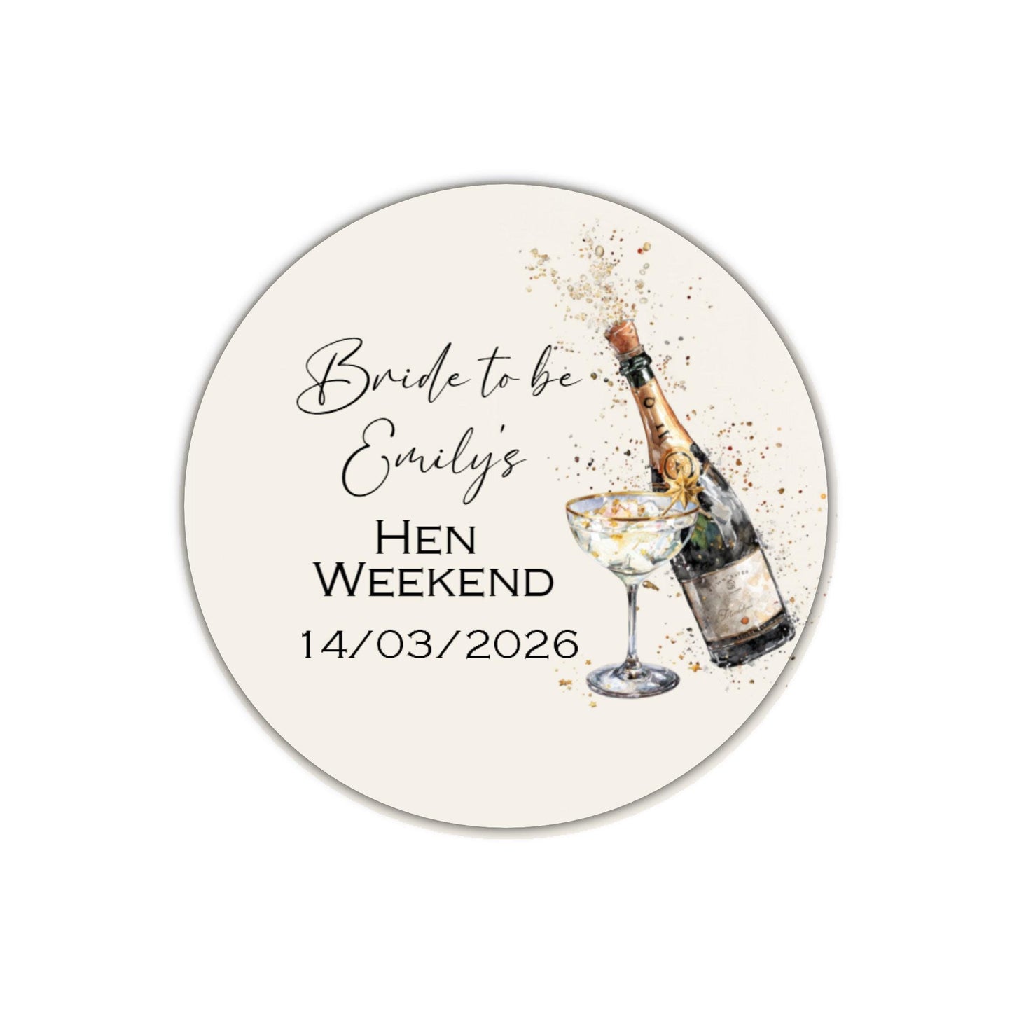 Personalised Hen Night Party Stickers for Favours Bride tribe Party Bags Printed Celebration Stickers Bride to be