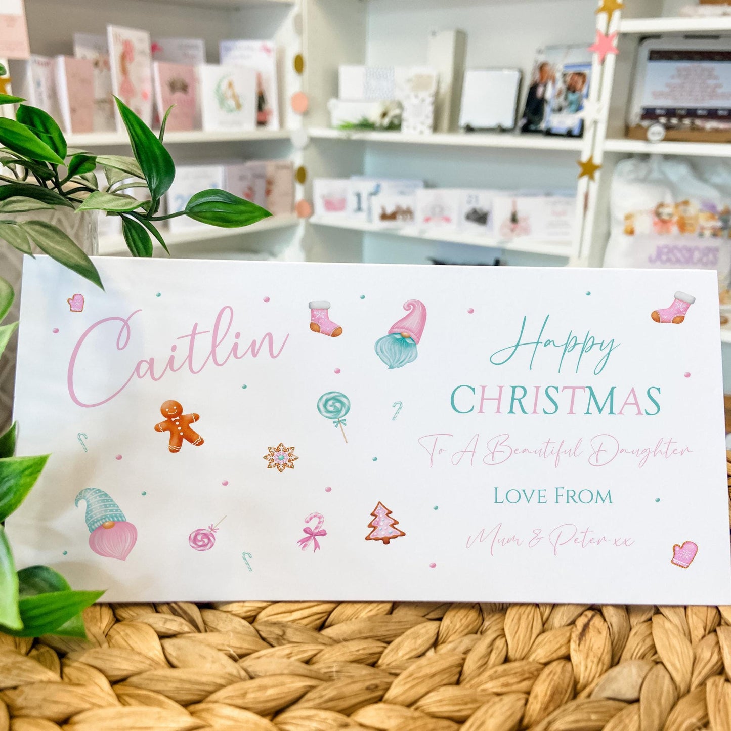 Personalised Christmas Money Holder Gift Wallet Christmas Cash Gift For You