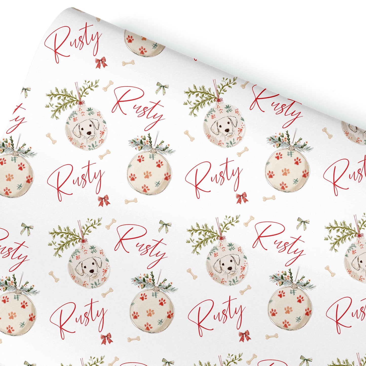 Personalised Dog Gift Wrap | Personalised Christmas Wrapping Paper | Personalised Gift Wrap | Fun Gift Wrap, Novelty gift wrap for dogs