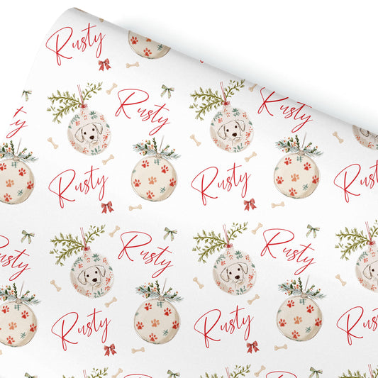 Personalised Dog Gift Wrap | Personalised Christmas Wrapping Paper | Personalised Gift Wrap | Fun Gift Wrap, Novelty gift wrap for dogs