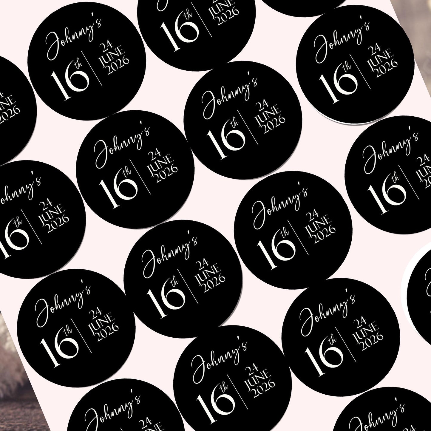 Birthday Stickers Party Bags Birthday Cake Seals Celebration Stickers