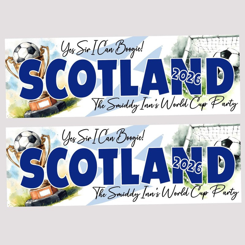 World Cup Banner Personalised, Custom Soccer Party Banner, Football Decor