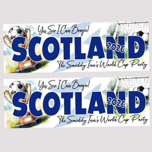 World Cup Banner Personalised, Custom Soccer Party Banner, Football Decor