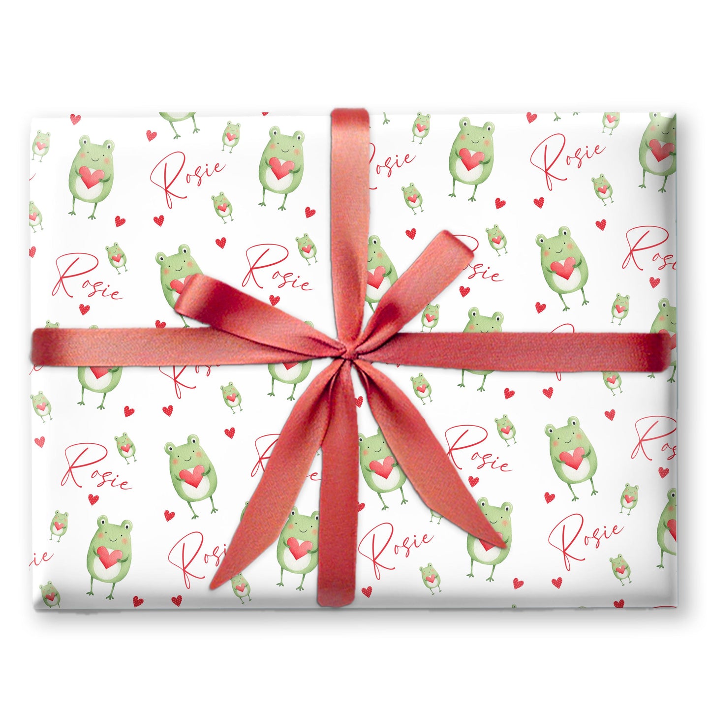 Personalised Valentines Wrapping Paper, Frog gift wrapping, Valentines Gifts, Prince Charming Gift Wrap, Anniversary wrapping paper