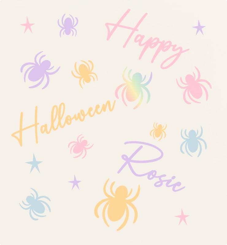 Personalised Halloween  Gift Bag Son Daughter Grandson Granddaughter Pastel Halloween