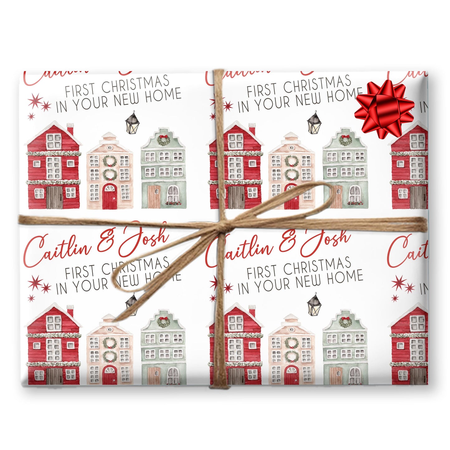 Personalised Gift Wrap | Personalised Christmas Wrapping Paper | Personalised Gift Wrap | Fun Gift Wrap |  New House Gift Wrap
