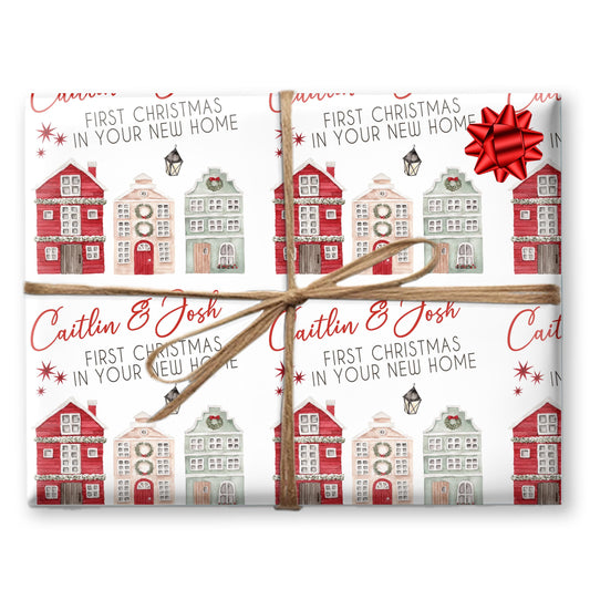 Personalised Gift Wrap | Personalised Christmas Wrapping Paper | Personalised Gift Wrap | Fun Gift Wrap |  New House Gift Wrap
