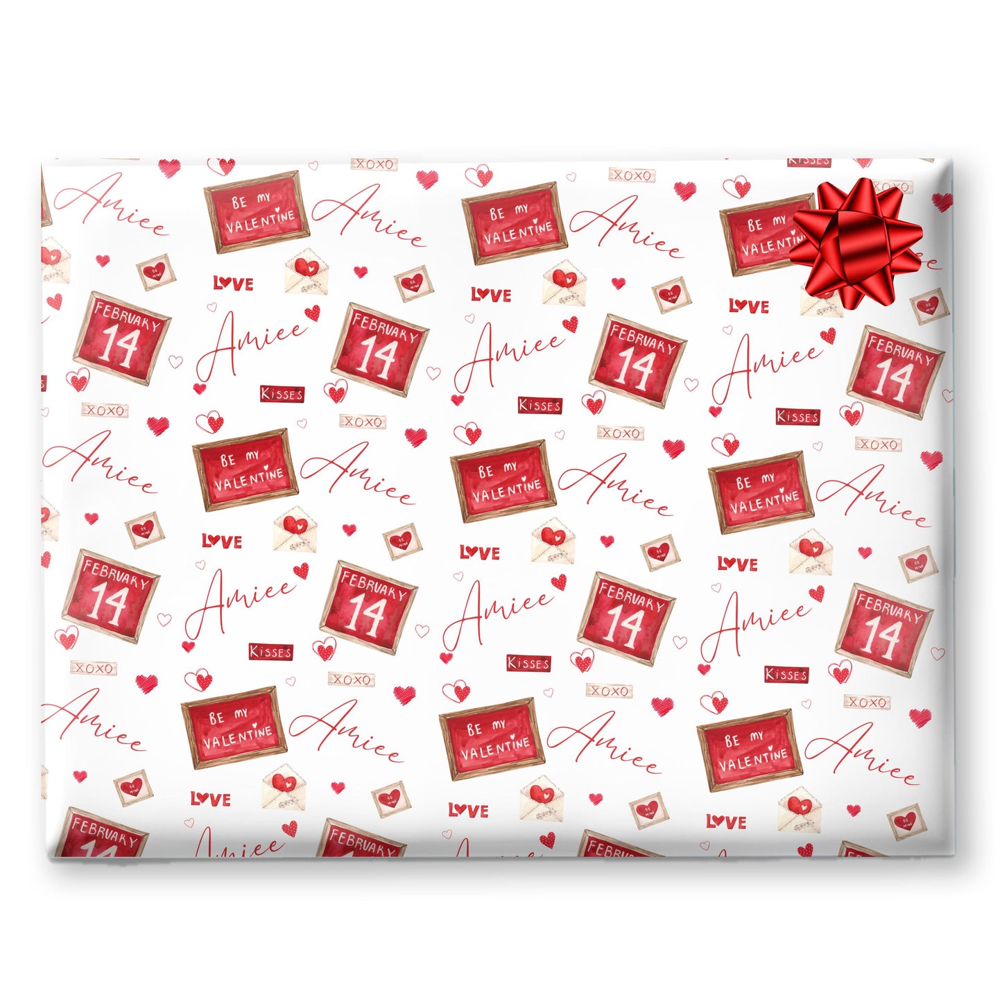 Personalised Valentines Wrapping Paper, Love letter design, Valentines Gifts, Gift Wrap, Valentines gift bag, gifts for her