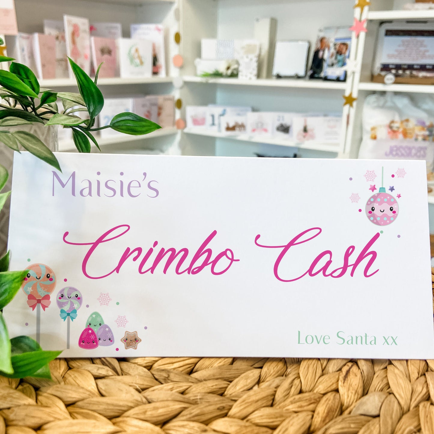Personalised Christmas Money Gift Wallet Christmas Cash Gift For you