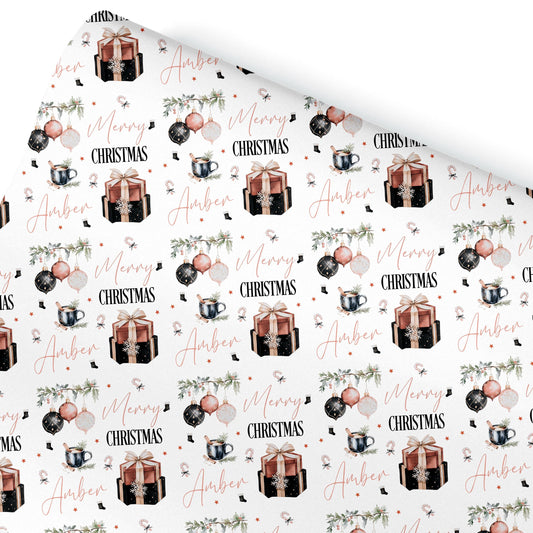 Christmas Gift Wrapping Paper, Personalised Gift Wrap for Her For Him, Gift ideas for ladies