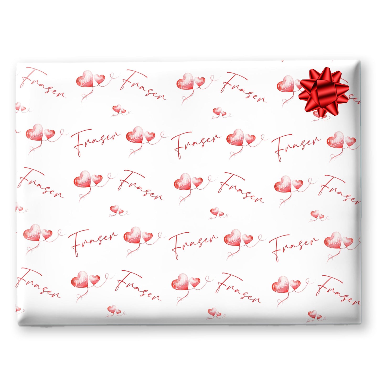 Personalised Valentine’s Wrapping Paper | Custom Gift Wrap for Couples, Romantic Valentine Gift , Anniversary Gift Wrap, heart gift wrap