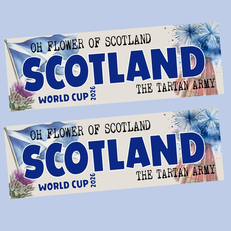 Scotland World Cup Banner, World Cup Party  Banner Personalised