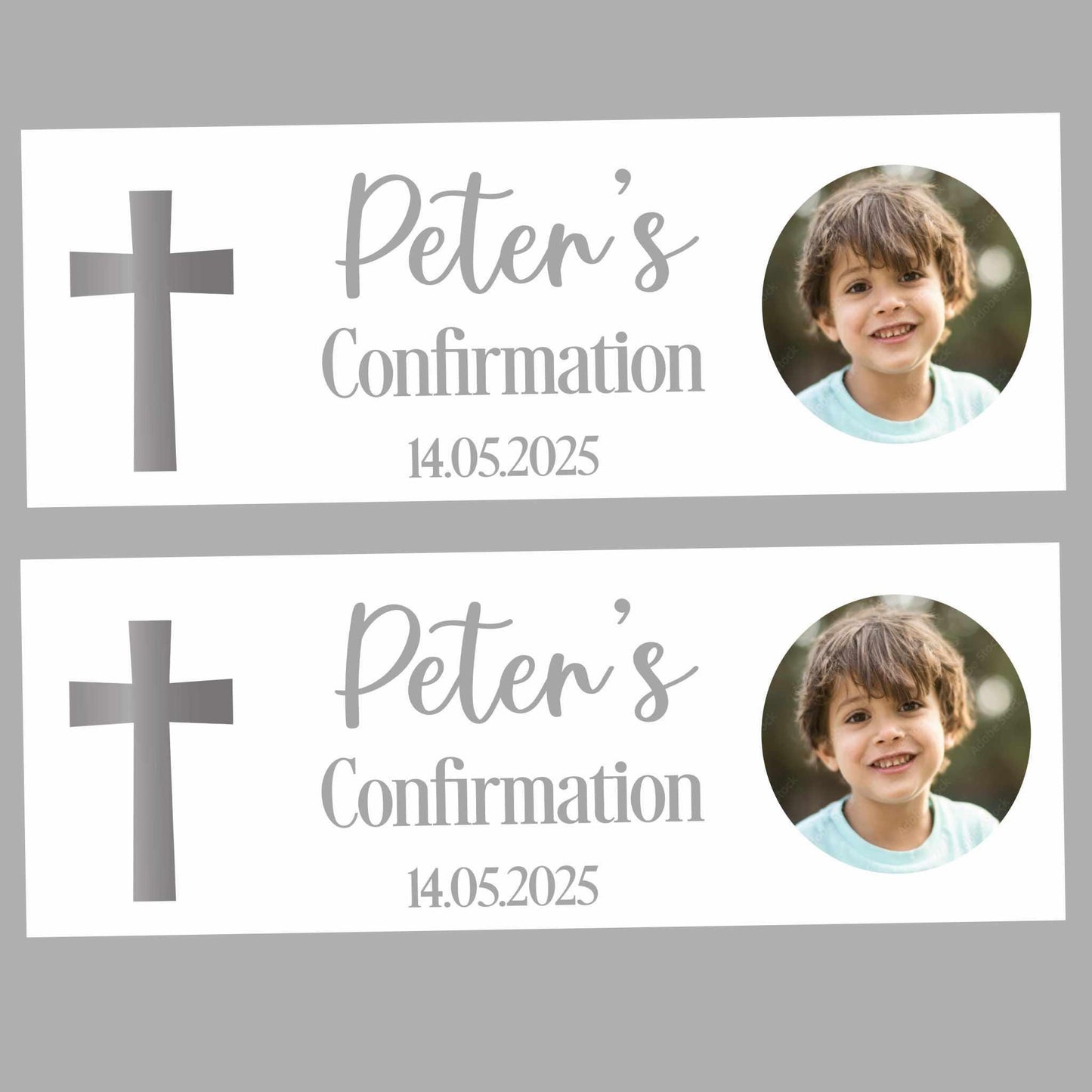 First Holy Communion Personalised Party Banners, Party Decor, Wall Decoration, 1st Communion or Confirmation