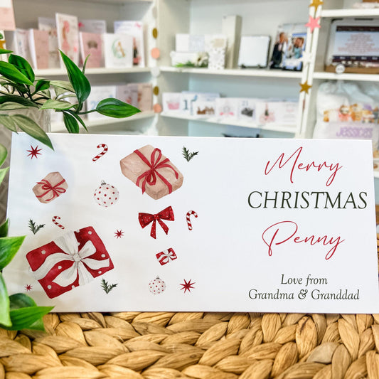 Personalised Christmas Money Holder Gift Wallet Christmas Cash Gift For You