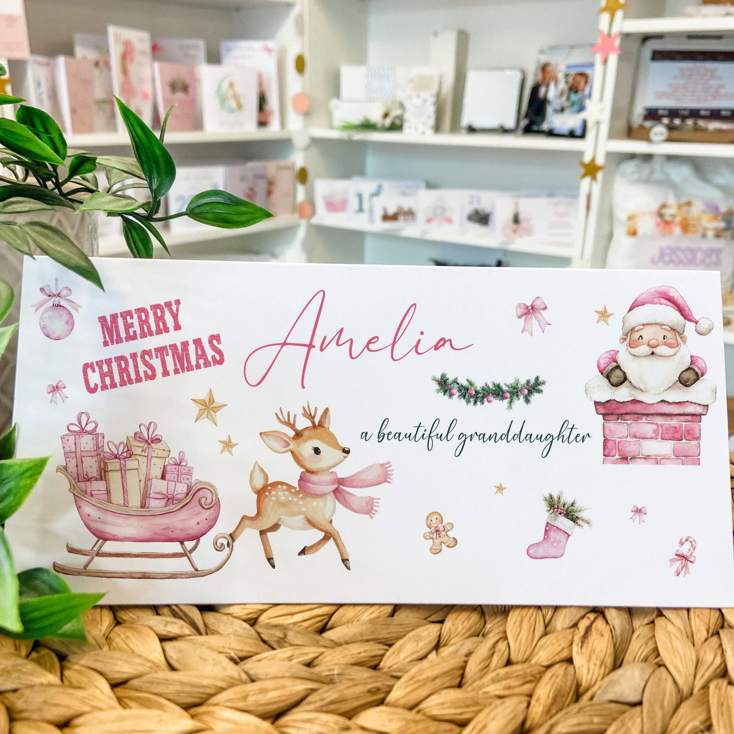 Personalised Christmas Money Gift Wallet Christmas Cash Gift For you this christmas