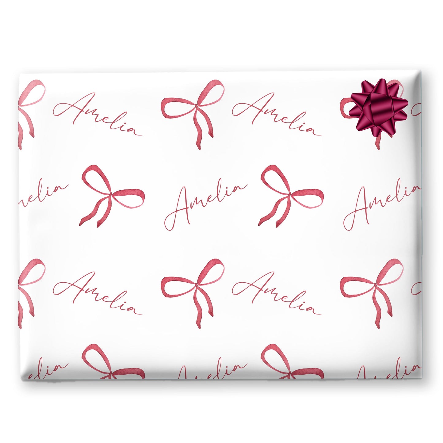 Personalised Valentine’s Wrapping Paper | Custom Gift Wrap for Couples, Romantic Valentine Gift , Custom Valentine Gift Wrap, Bow  gift wrap