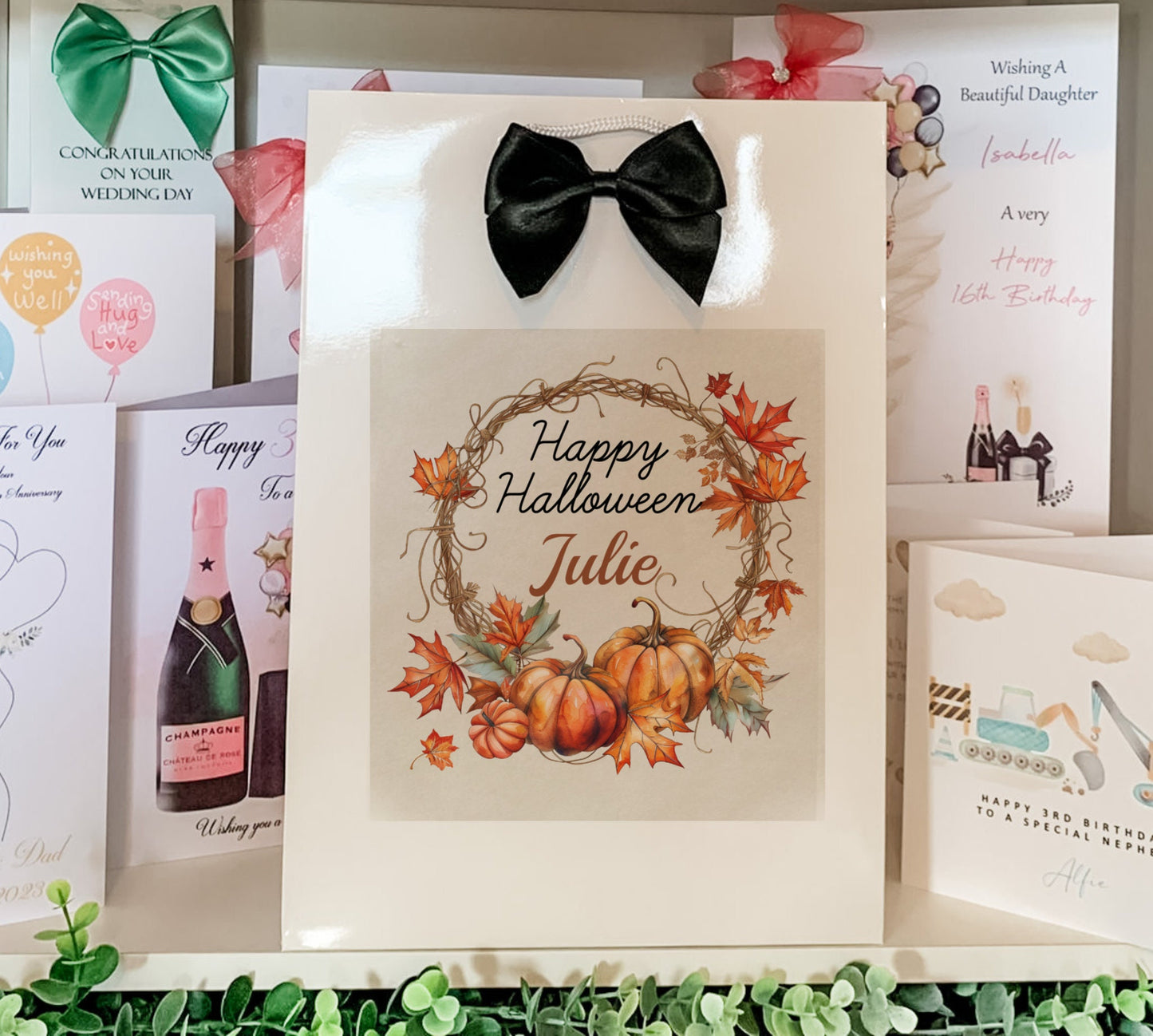 Personalised Halloween Gift Bag Ladies Girlfriend Daughter  Granddaughter wife