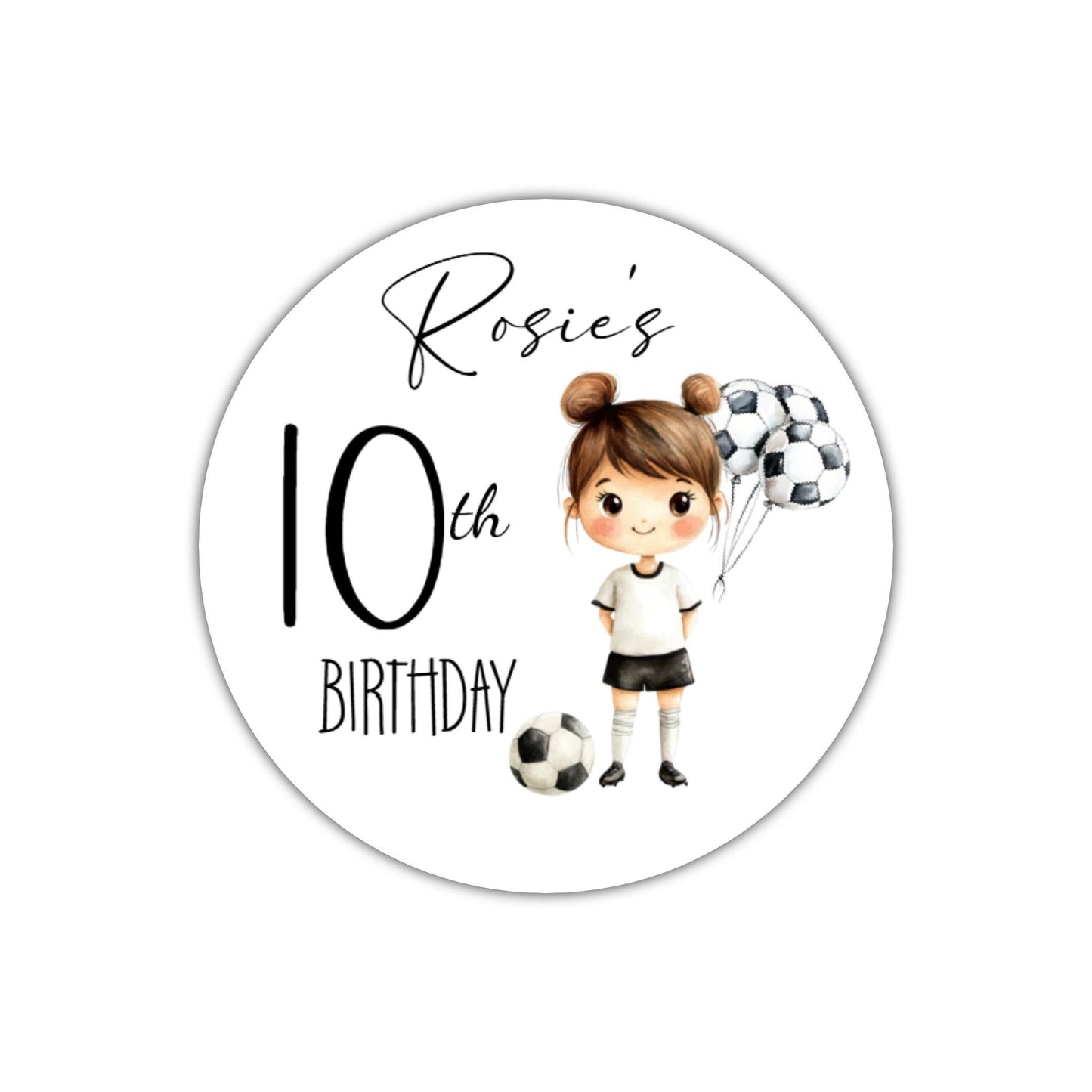 Personalised Football Party Stickers for Favours Party Bags Boys Girls Football