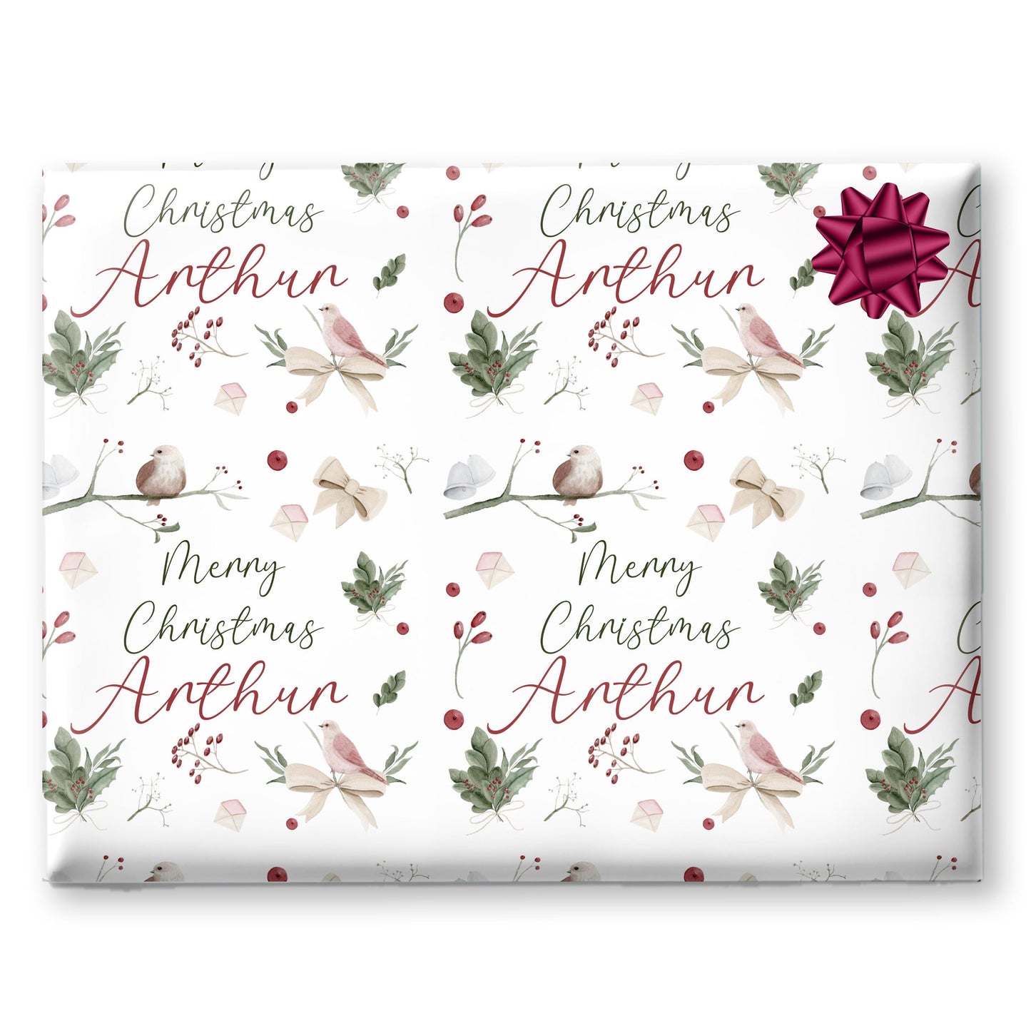 Personalised Gift Wrap For Her | Personalised Christmas Wrapping Paper | Personalised Gift Wrap | For Him