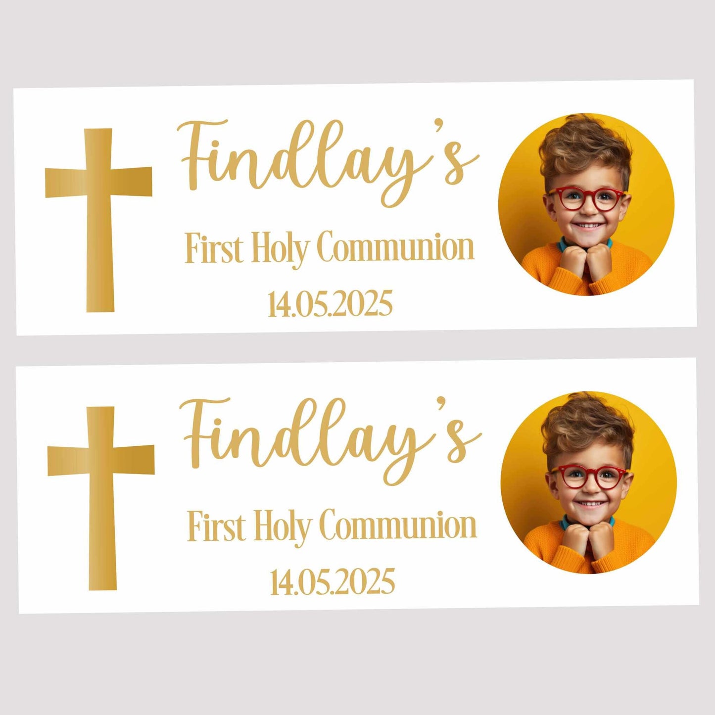 First Holy Communion Personalised Party Banners, Party Decor, Wall Decoration, 1st Communion or Confirmation