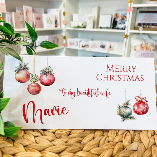 Personalised Christmas Money Holder Gift Wallet Christmas Cash Gift For you this christmas