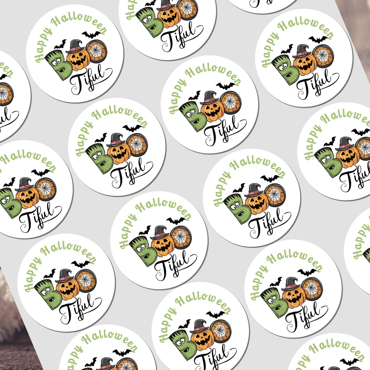 NON Personalised Halloween Stickers Labels for Sweet Cones Trick or Treat Bags