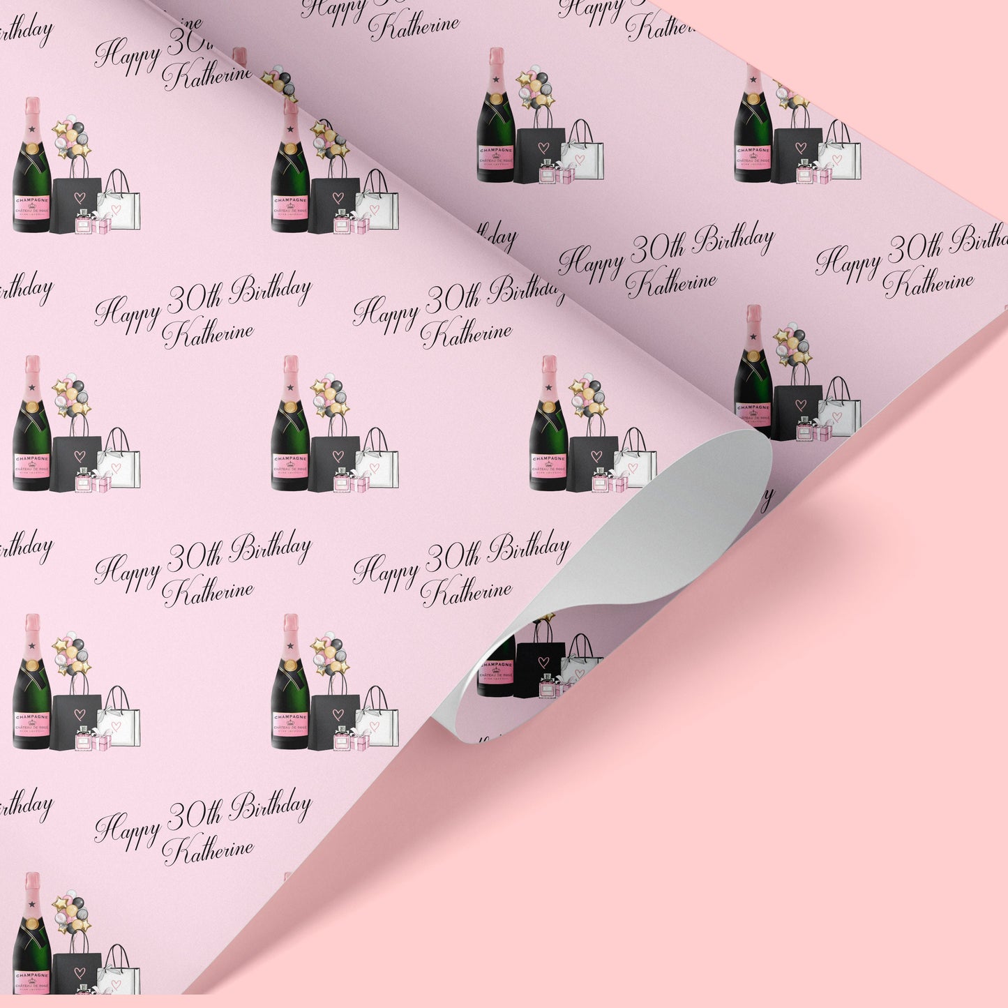 Personalised Gift Wrap / Personalised Birthday Wrapping Paper / Personalised Gift Wrap / 20th, 30th, 40th, 50th, 60th Gift Wrap