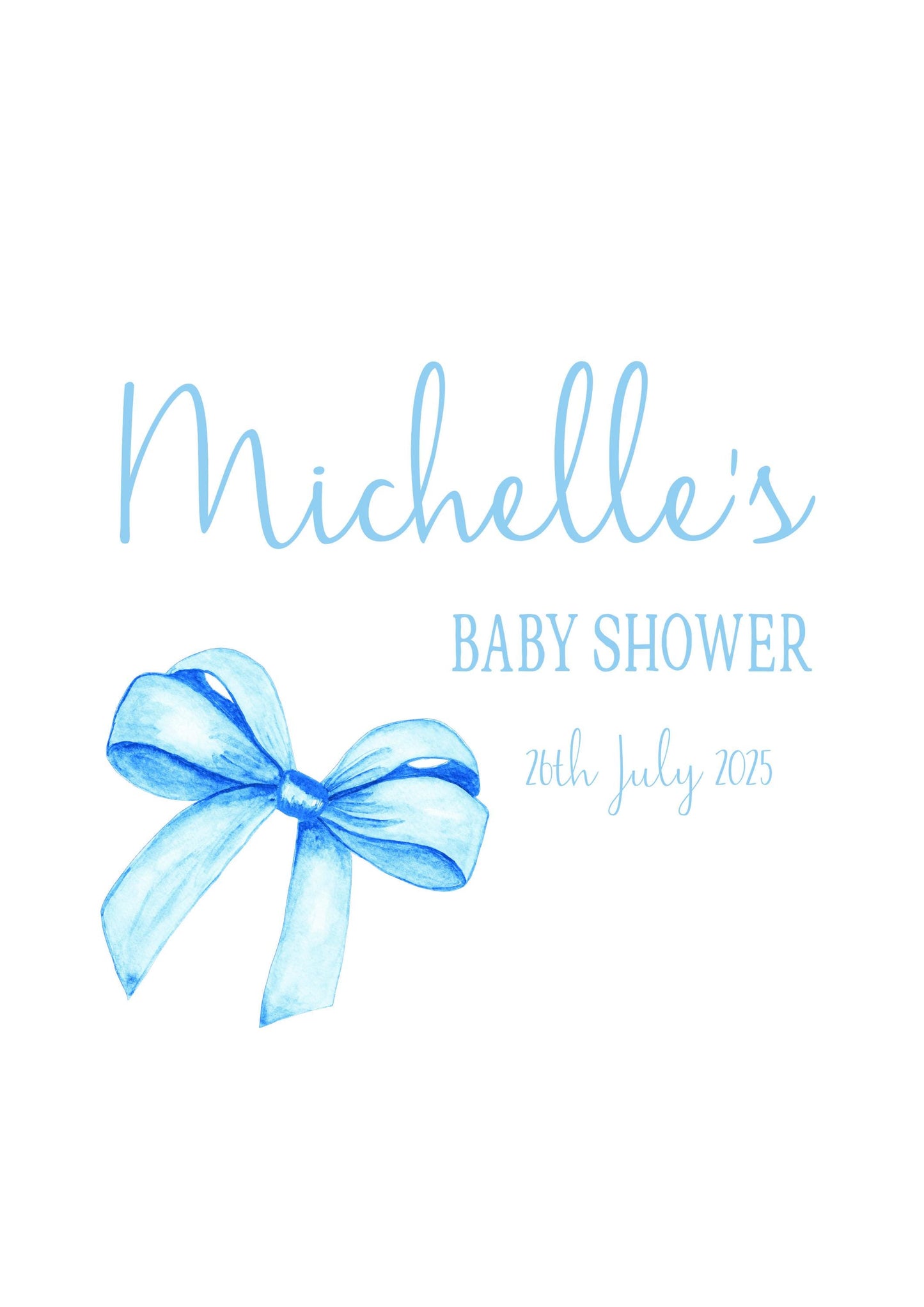 Personalised Baby Shower Gift Bag, Luxury Gift Bag with Rope Handles, Mum-to-be, New Arrival Gift