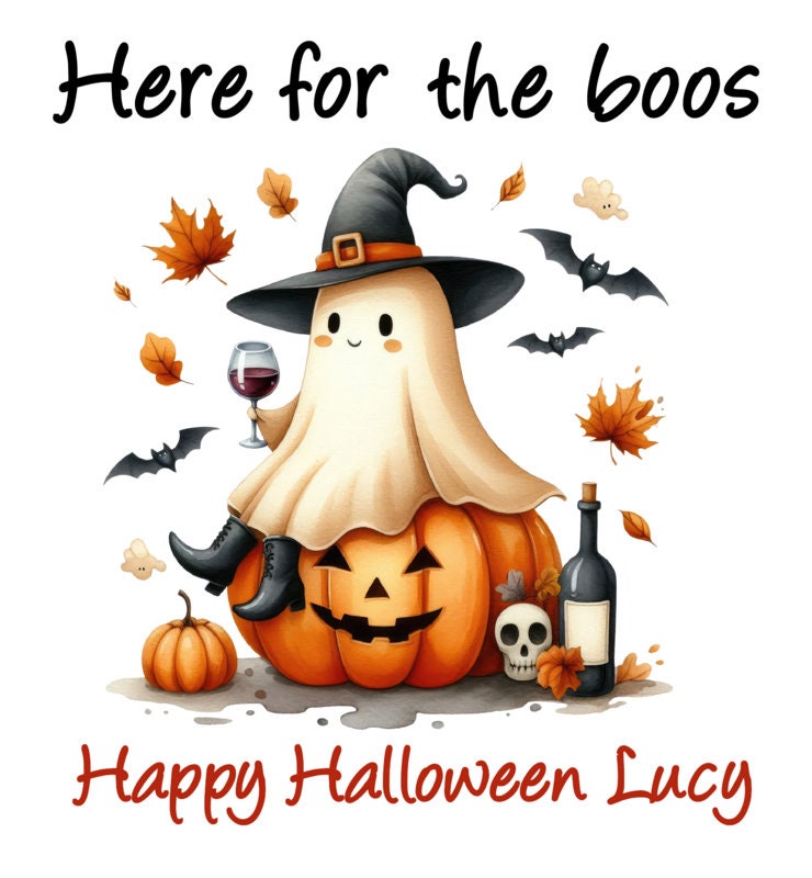 Personalised Halloween Gift Bag Ladies Girlfriend Daughter  Granddaughter