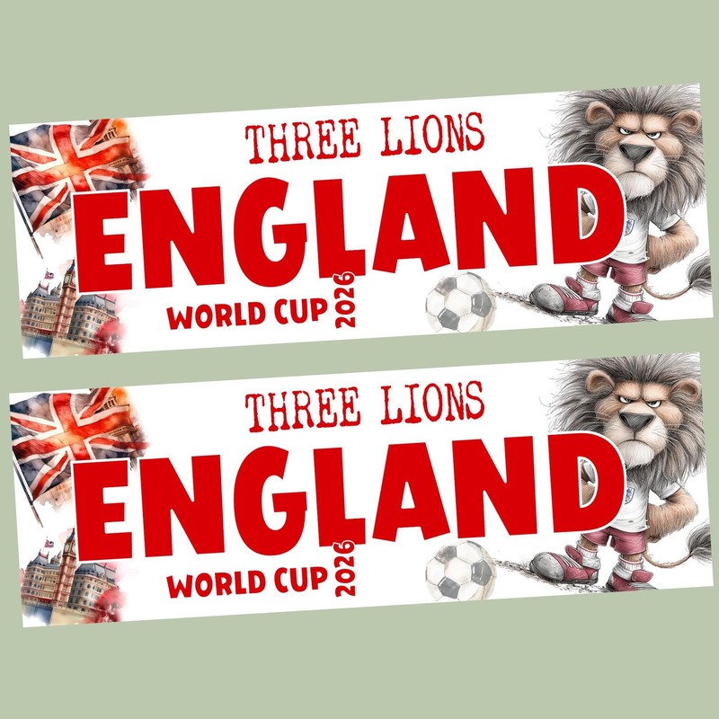 England World Cup Banner, World Cup Party Banner Personalised