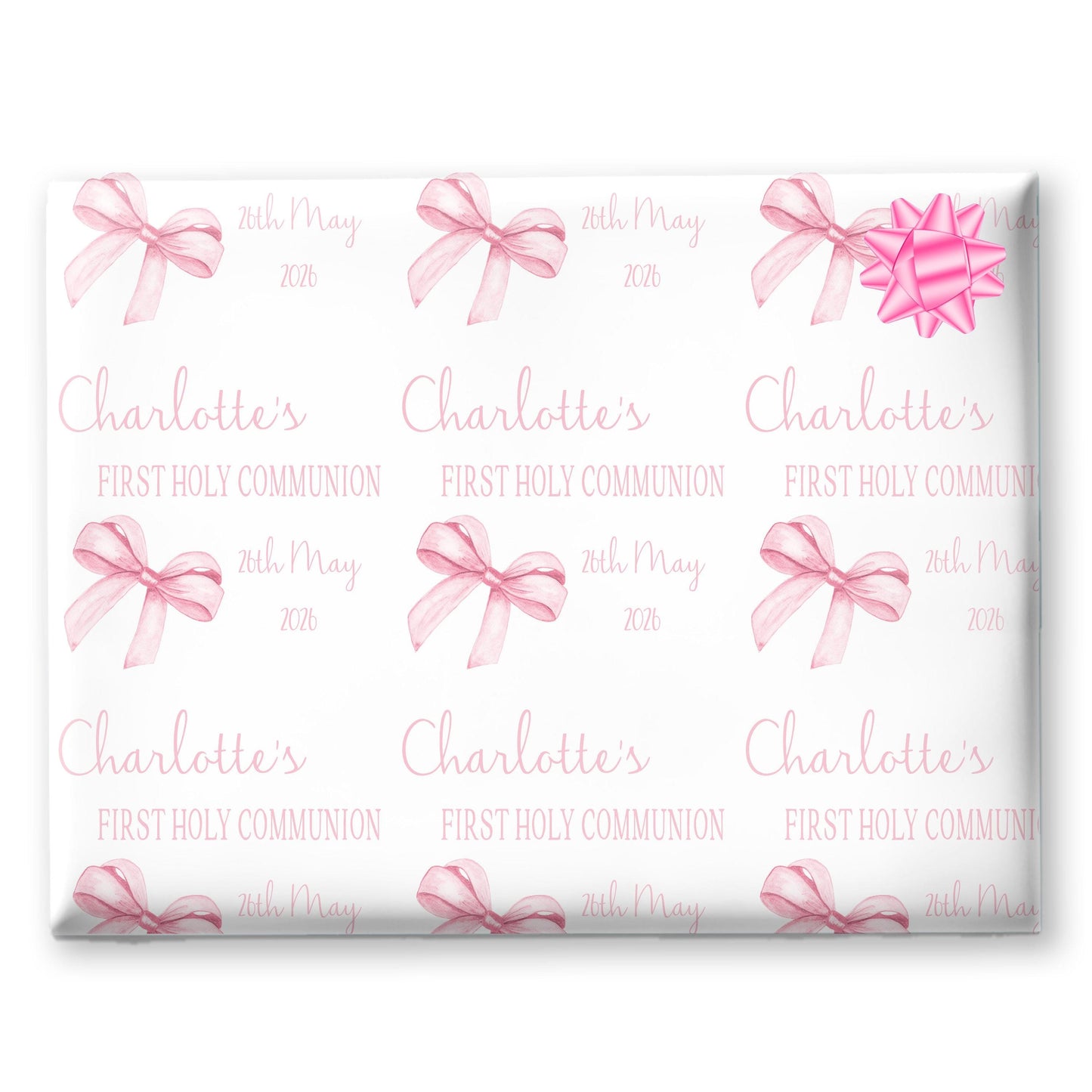 First Holy Communion Wrapping Paper, Confirmation gift wrap, Religious gift ideas
