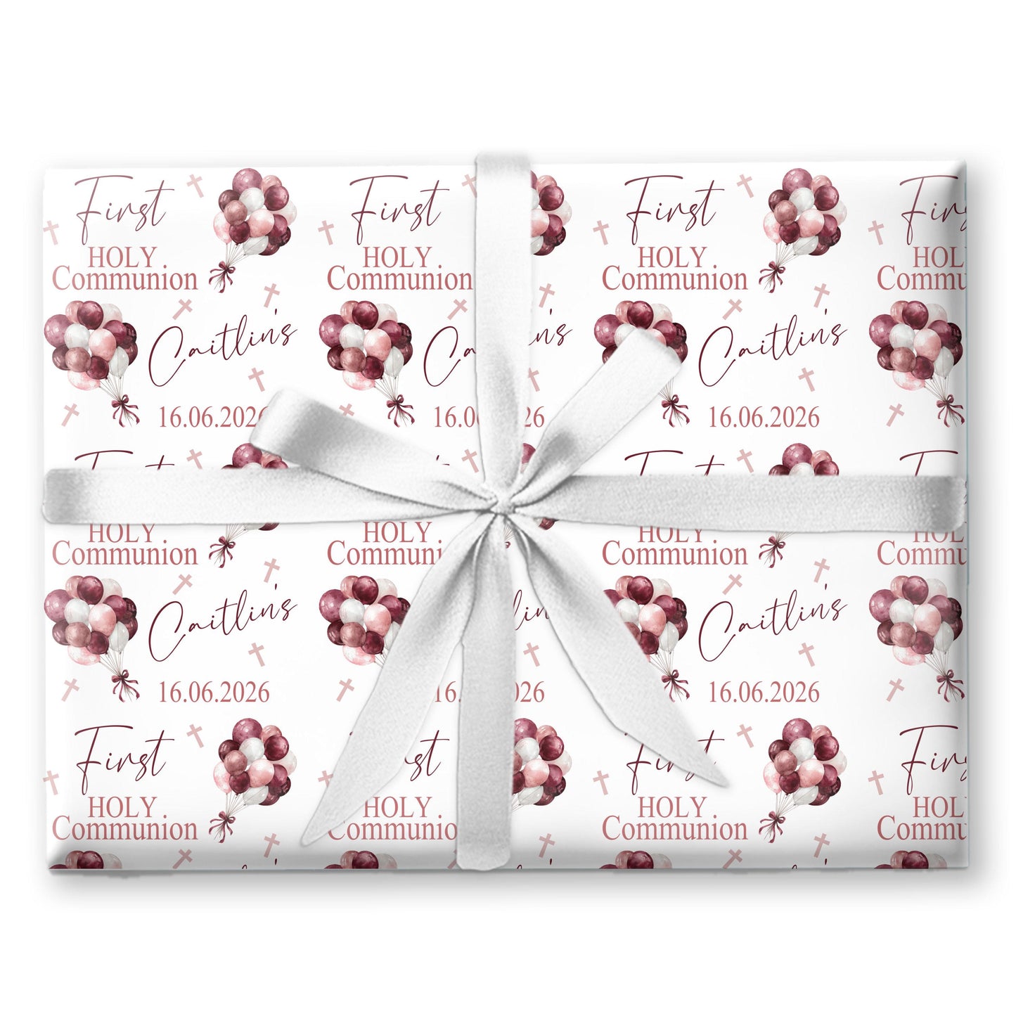First Holy Communion Wrapping Paper, Confirmation gift wrap, Religious gift ideas