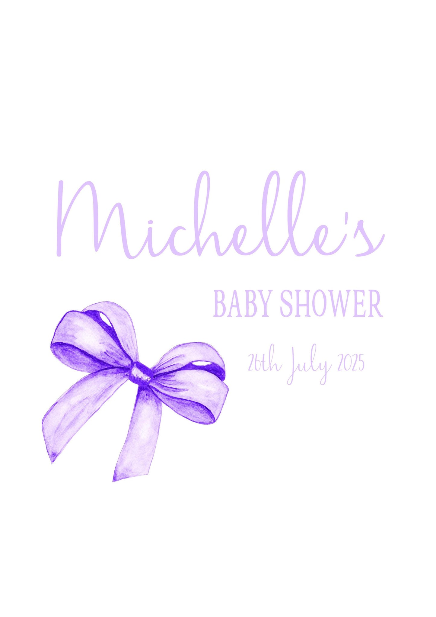 Personalised Baby Shower Gift Bag, Luxury Gift Bag with Rope Handles