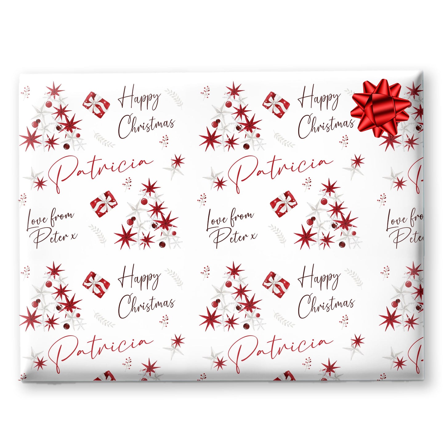 Childrens Gift Wrap Wrapping Paper, Personalised Paper For Her, For Him, Novelty Gift Wrap Roll, Elegant Gift Wrapping
