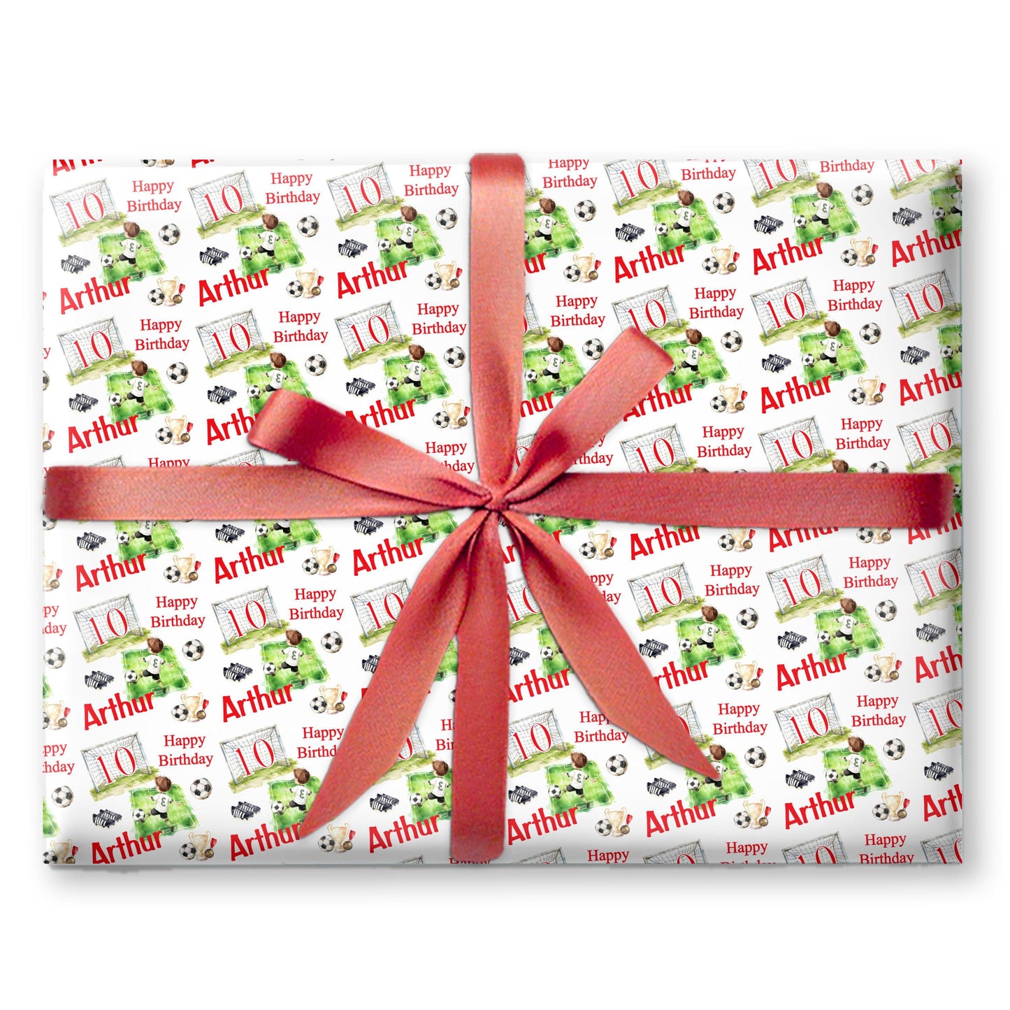 Personalised Gift Wrap | Personalised Birthday Wrapping Paper | Personalised Gift Wrap | Fun Gift Wrap | Boys Football