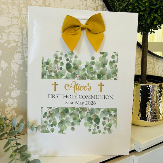 First Holy Communion Gift Bag Personalised with Name