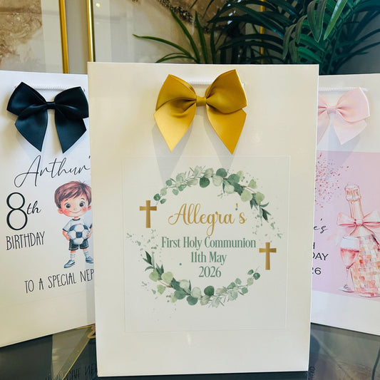 First Holy Communion Gift Bag Personalised with Name