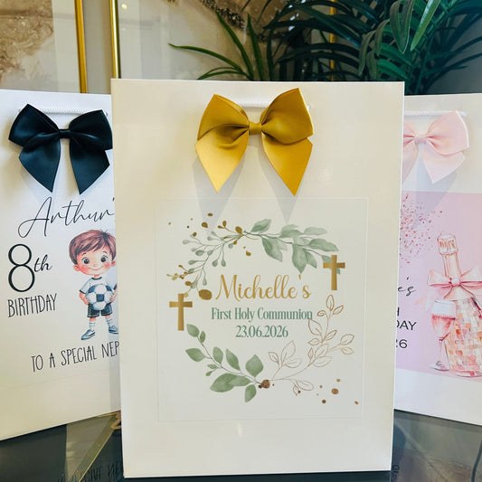 First Holy Communion Gift Bag Personalised with Name