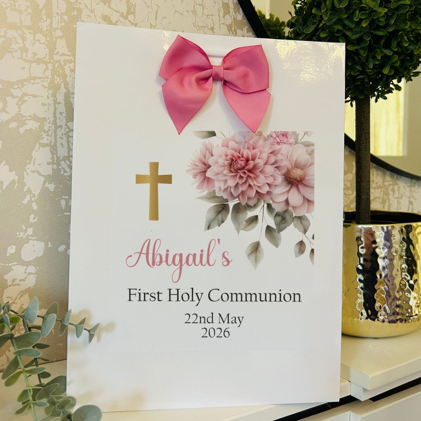 First Holy Communion Gift Bag Personalised with Name