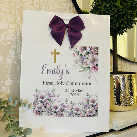 First Holy Communion Gift Bag Personalised with Name