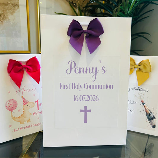 First Holy Communion Gift Bag Personalised with Name