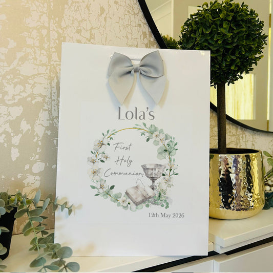 First Holy Communion Gift Bag Personalised with Name