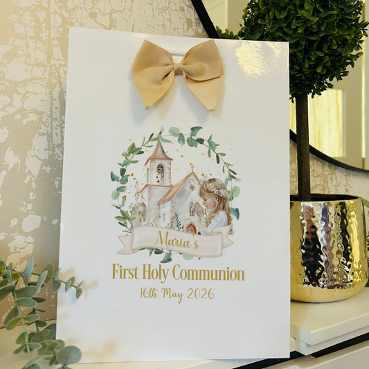 First Holy Communion Gift Bag Personalised with Name