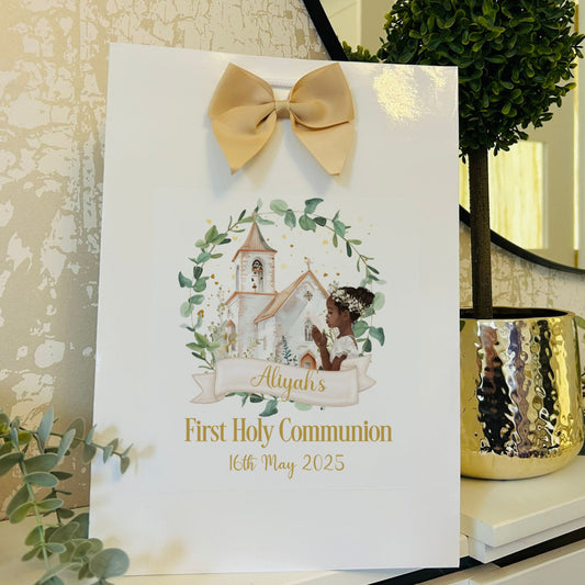 First Holy Communion Gift Bag Personalised with Name